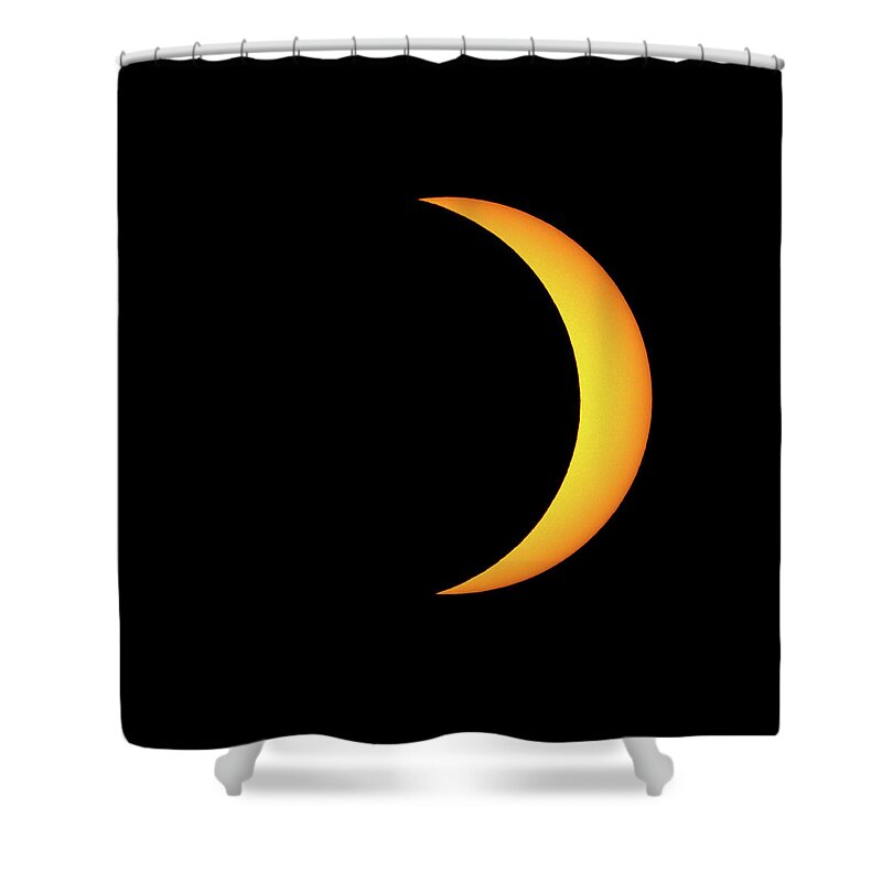 Solar Eclipse Shower Curtain featuring the photograph Partial Solar Eclipse by David Beechum