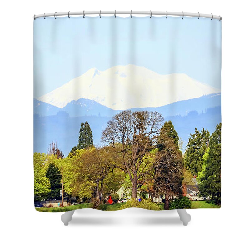 Portland Oregon Shower Curtain featuring the photograph Portland Oregon #6 by Paul James Bannerman
