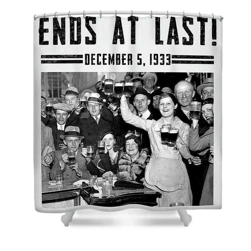 Prohibition Guardsmen Shower Curtain featuring the photograph Prohibition Ends Celebrate by Jon Neidert