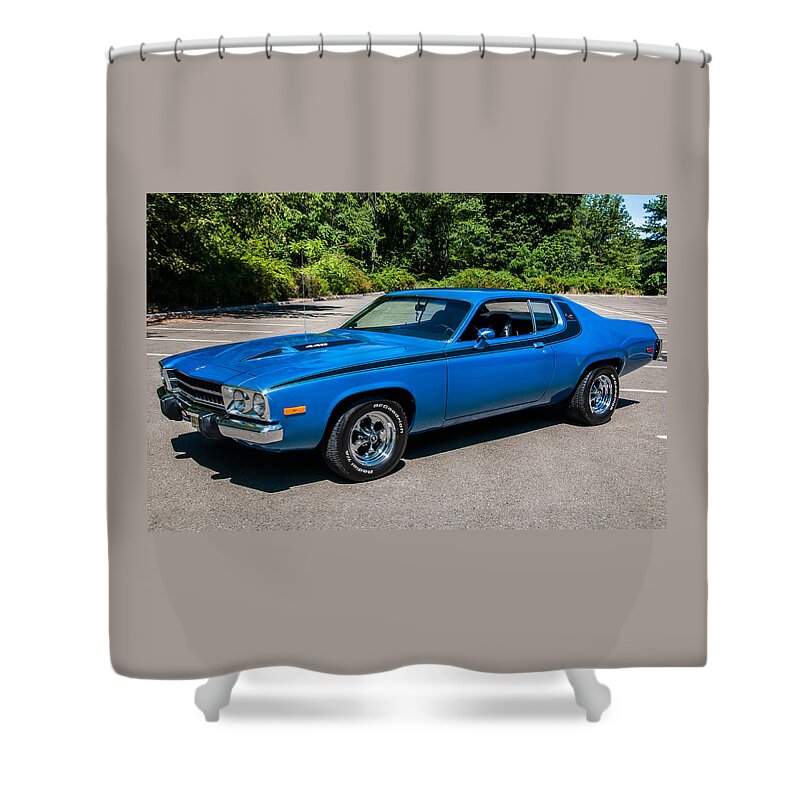 Roadrunner Shower Curtain featuring the photograph 73 Roadrunner 440 by Anthony Sacco