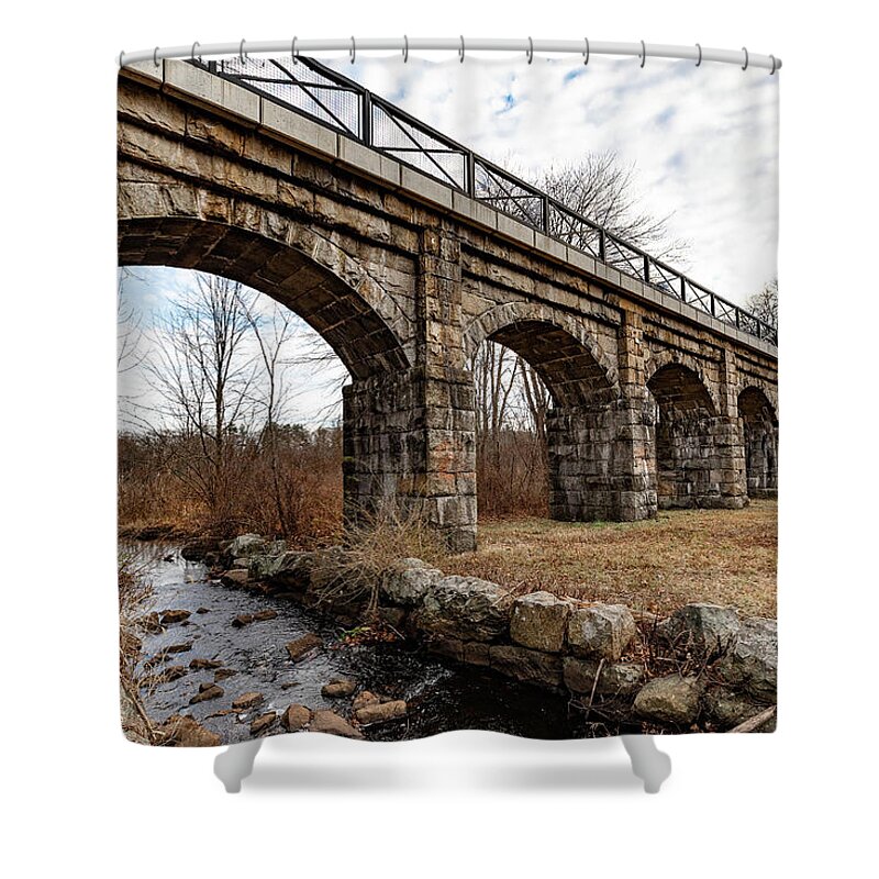 Rail Trail Shower Curtain featuring the photograph 8 Arch Bridge by Denise Kopko