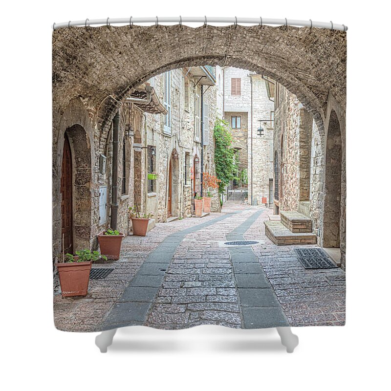 Basilica Shower Curtain featuring the photograph Assisi - Italy #8 by Joana Kruse