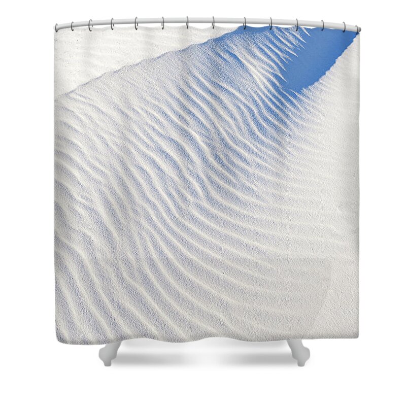 Chihuahuan Desert Shower Curtain featuring the photograph White Sands Gypsum Dunes #8 by Raul Rodriguez