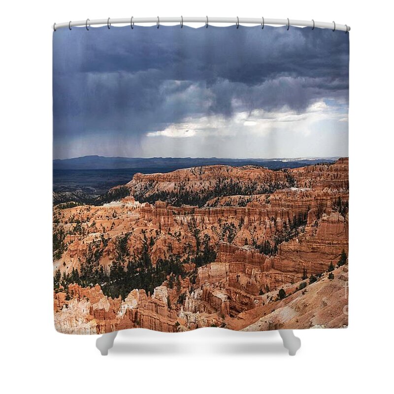 Bryce Canyon Shower Curtain featuring the digital art Bryce Canyon #9 by Tammy Keyes