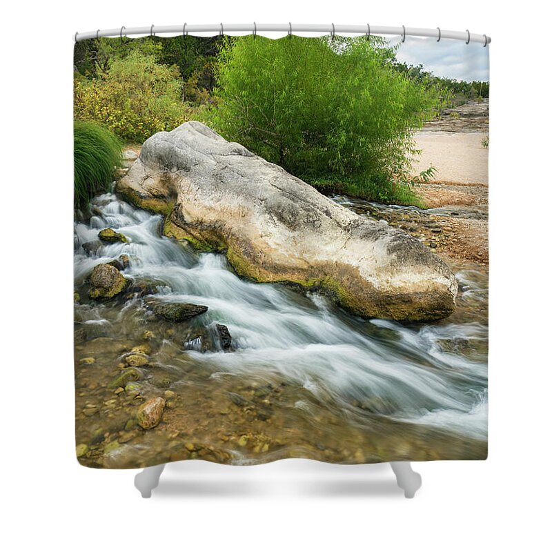 Johnson City Shower Curtain featuring the photograph Pedernales Falls #9 by Raul Rodriguez