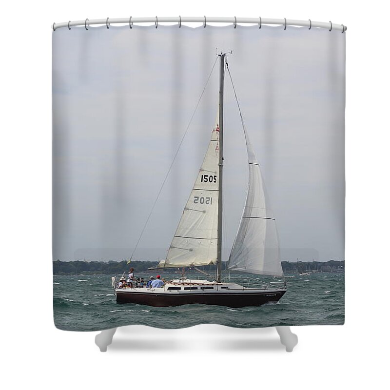  Shower Curtain featuring the photograph The race #99 by Jean Wolfrum