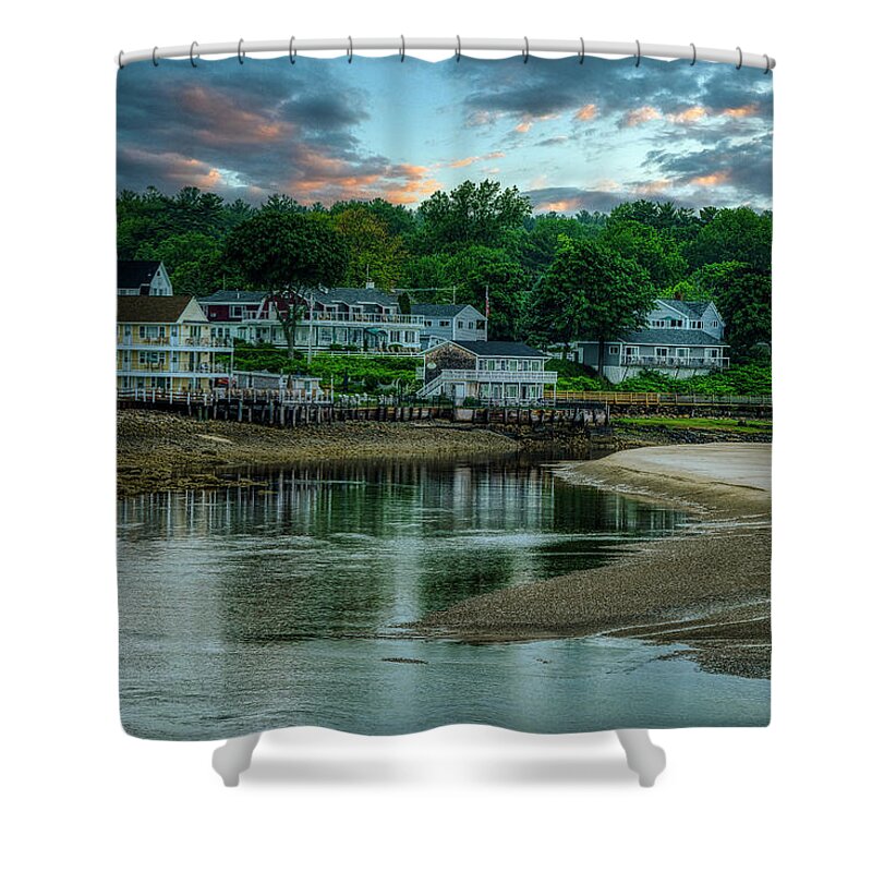 Ogunquit Shower Curtain featuring the photograph A Beautiful Evening in Ogunquit by Penny Polakoff