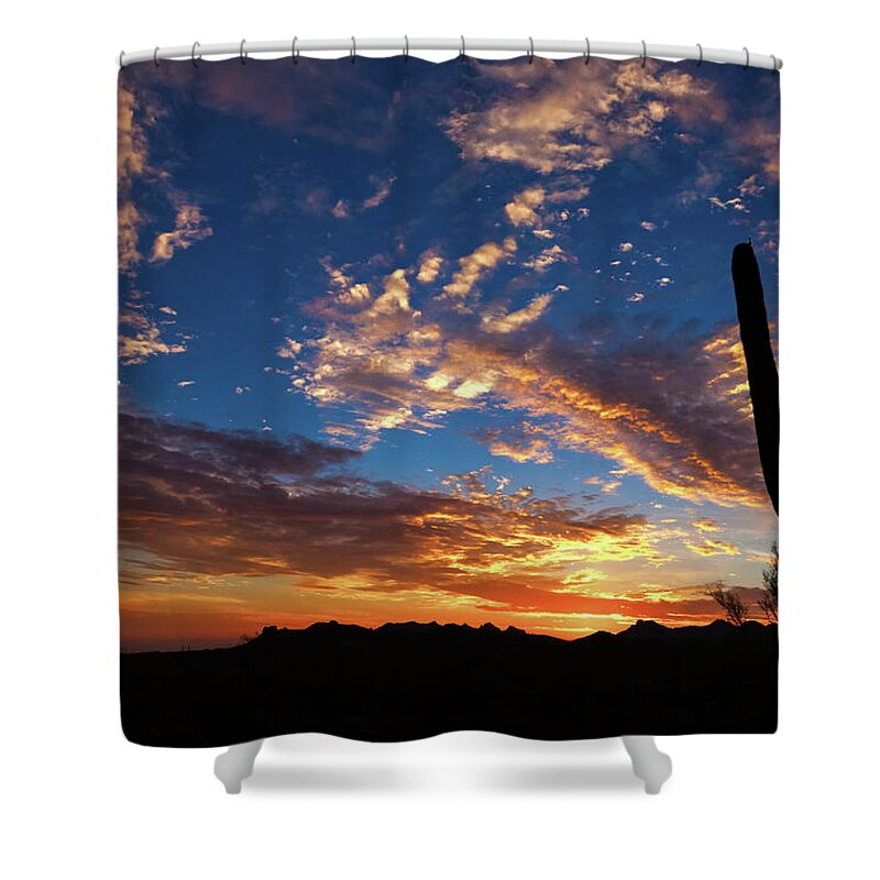 American Southwest Shower Curtain featuring the photograph A Blanket of Many Colors by Rick Furmanek