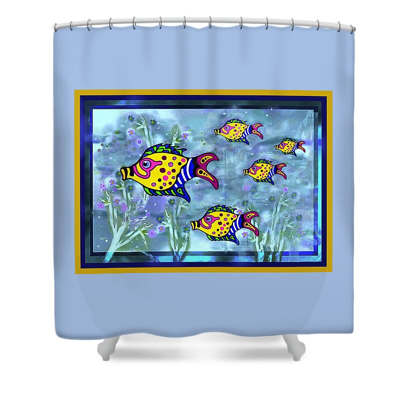 Ocean Shower Curtain featuring the mixed media A Clean Ocean by Hartmut Jager