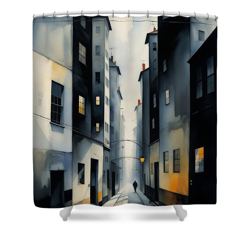 Narrow Perspective Shower Curtains