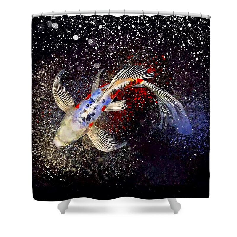 A Heisei Nishiki Koi Fish Shower Curtain by Scott Wallace Digital Designs -  Fine Art America