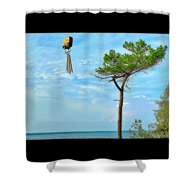St. Lawrence River Shower Curtain featuring the photograph A Light Breeze by Robert Dann