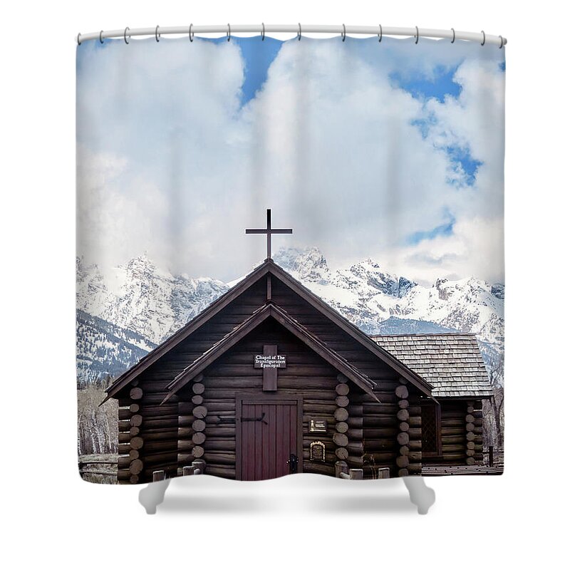 Chapel Of The Transfiguration Shower Curtain featuring the photograph A Little Chapel by Rachel Morrison