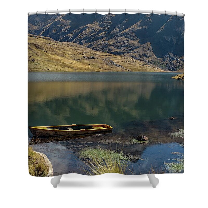 Lake Shower Curtain featuring the photograph A magical, beautiful lake by Leslie Struxness