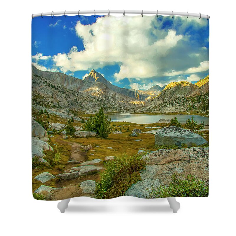 Kings Canyon National Park Shower Curtain featuring the photograph A Morning in Evolution Basin by Doug Scrima