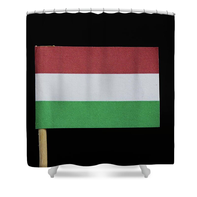 Hungary Shower Curtain featuring the photograph Flag of Hungary by Vaclav Sonnek