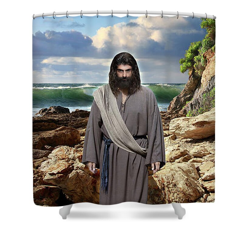 Pictures-of-jesus Shower Curtain featuring the photograph A New Beginning Is At Hand by Acropolis De Versailles