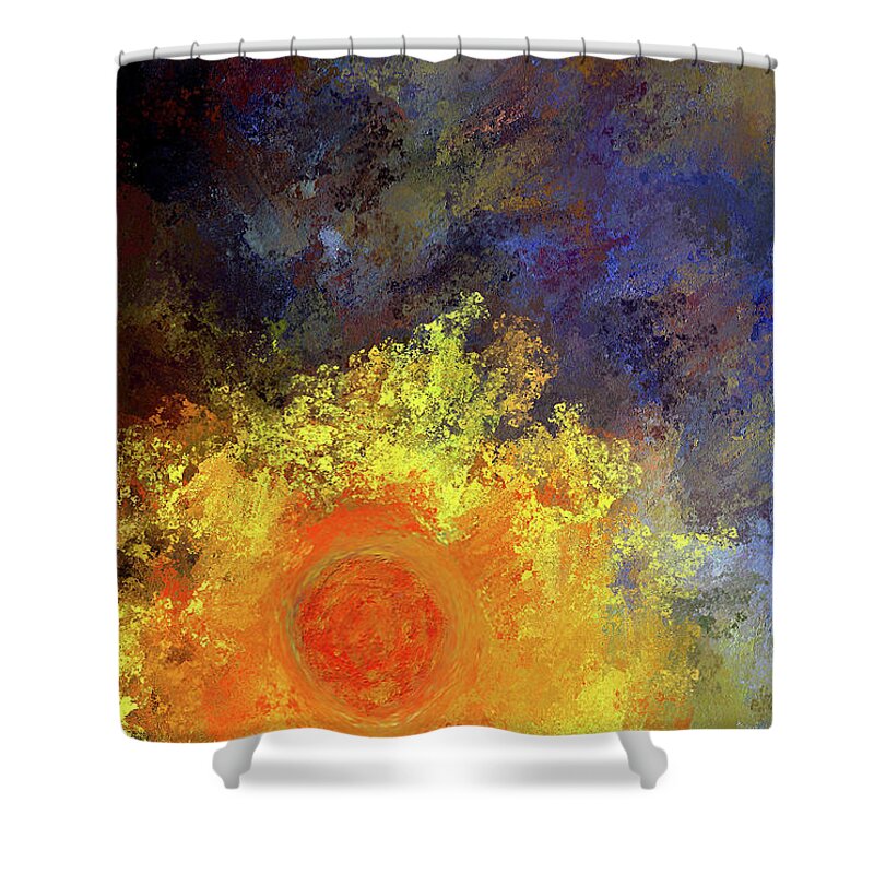  Shower Curtain featuring the digital art A New Day, A New Hope by Rein Nomm