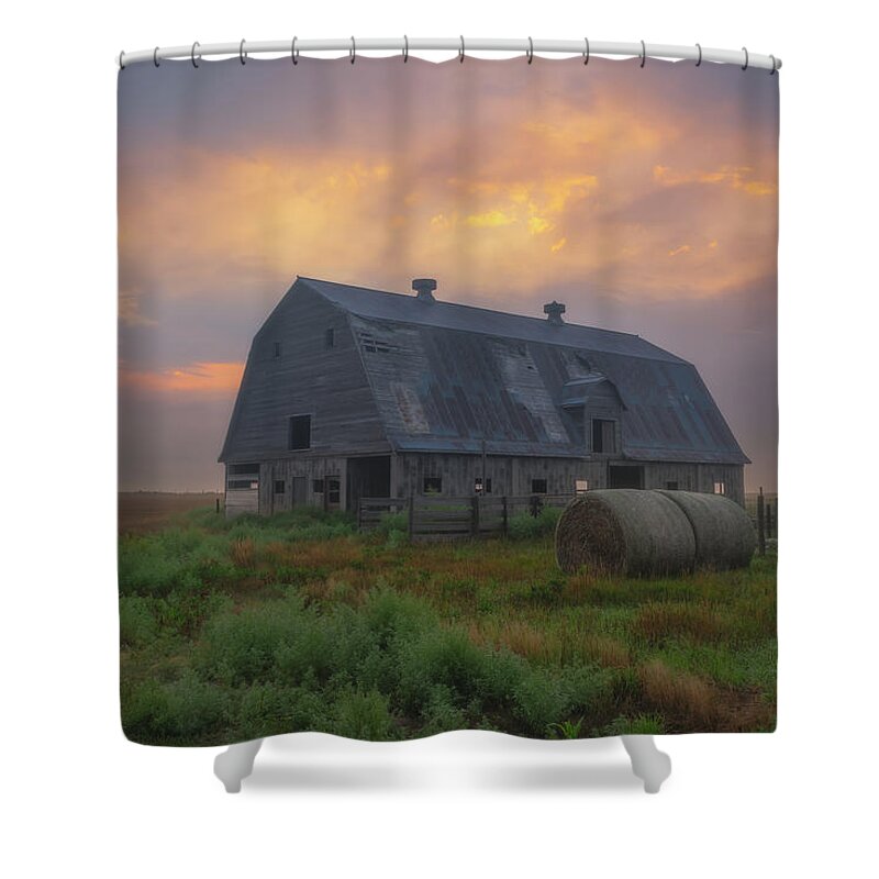 Kansas Shower Curtain featuring the photograph A New Day In Kansas by Darren White