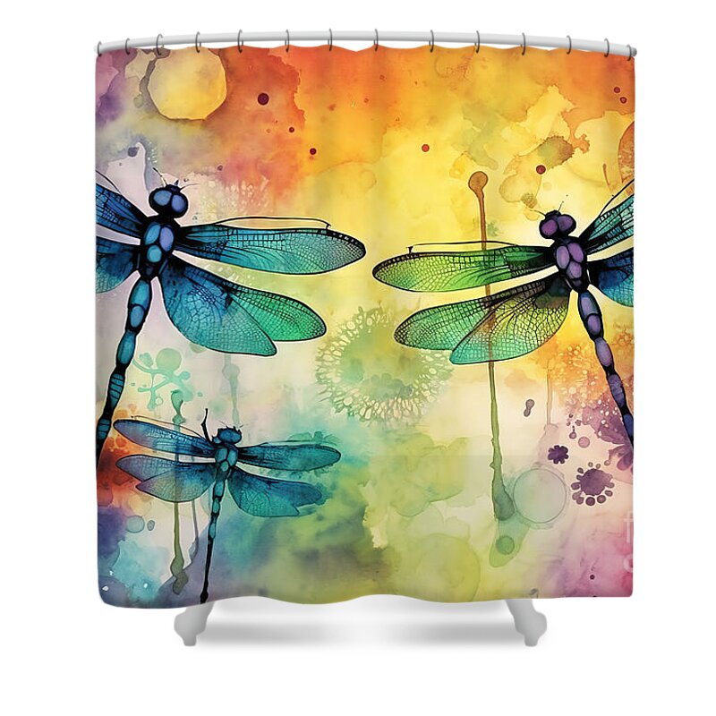 Abstract Image Of A Butterfly Shower Curtains
