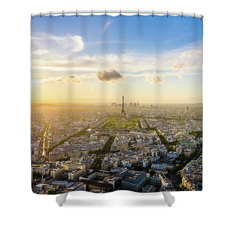 Paris Shower Curtain featuring the photograph A Paris by Alexios Ntounas