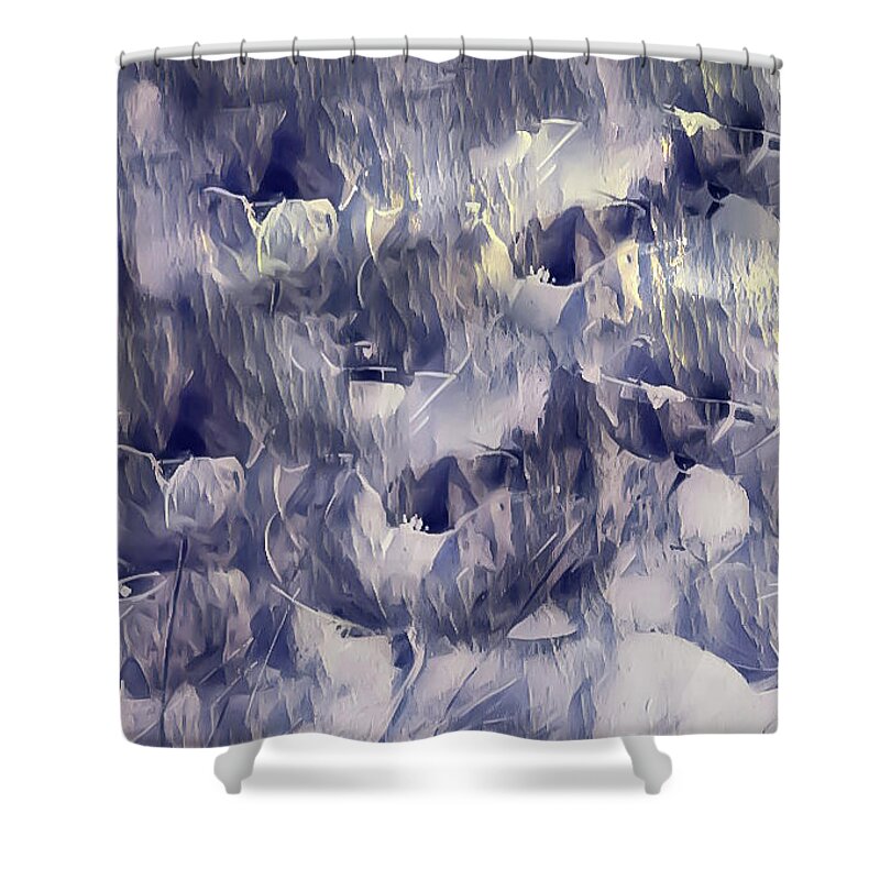 Petals Shower Curtain featuring the painting A Plethora Of Light On Petals by Lisa Kaiser