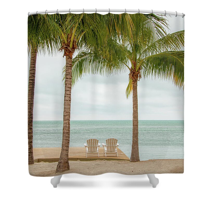 Beach Shower Curtain featuring the photograph A Quiet Place In Paradise by Kristia Adams