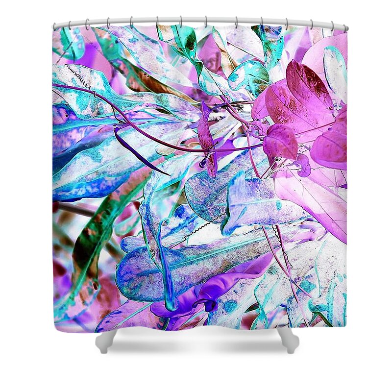 Surreal-nature-photos Shower Curtain featuring the digital art A Rush of Color 2 by John Hintz