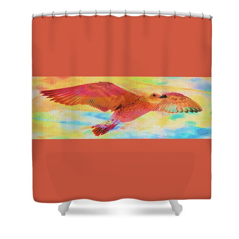 Seagulls Shower Curtain featuring the photograph A Seagull Of Another Color by Rene Crystal