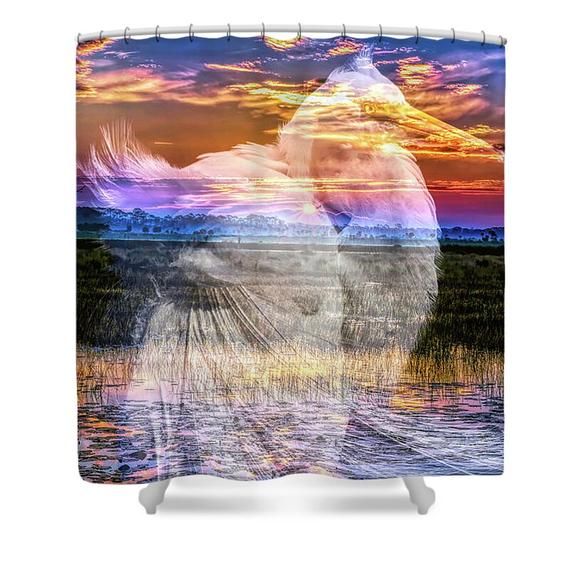 Sunrises Shower Curtain featuring the photograph A Spiritual Sunrise by DB Hayes