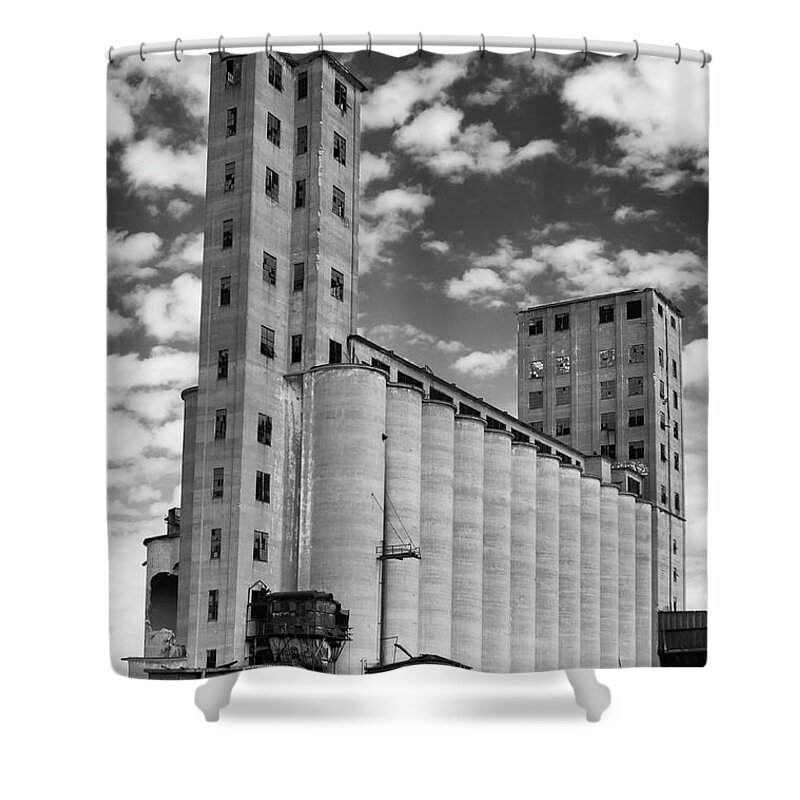 Buffalo Shower Curtain featuring the photograph Abandoned 8910 by Guy Whiteley