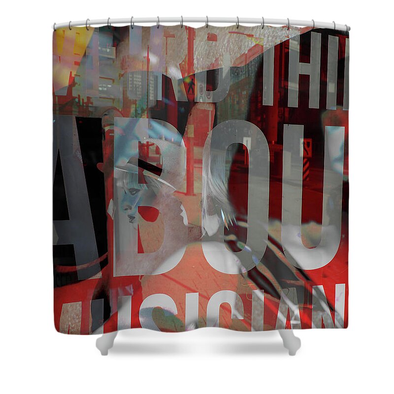 Fine Art Shower Curtain featuring the photograph About Music by J C