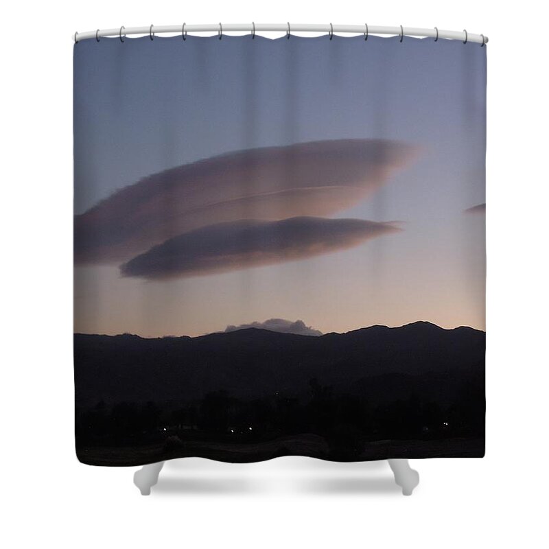 Clouds Shower Curtain featuring the photograph Above the Clouds by Leslie Porter
