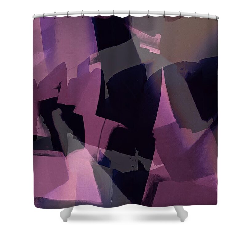  Shower Curtain featuring the digital art Abstract #1 by Michelle Hoffmann