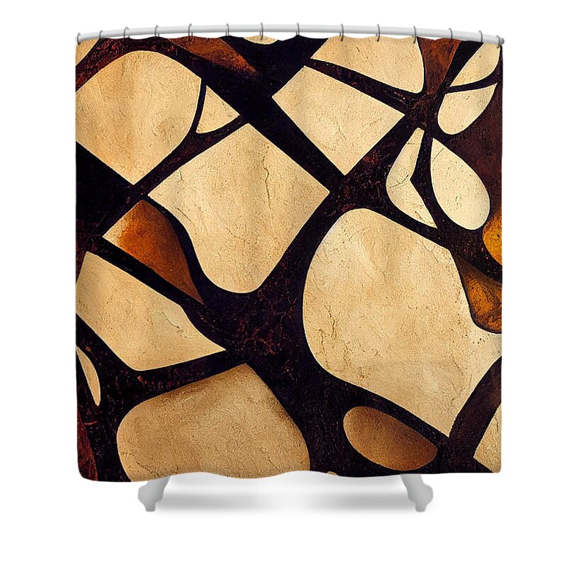 Abstract 105 Shower Curtain featuring the digital art Abstract 105 by Craig Boehman