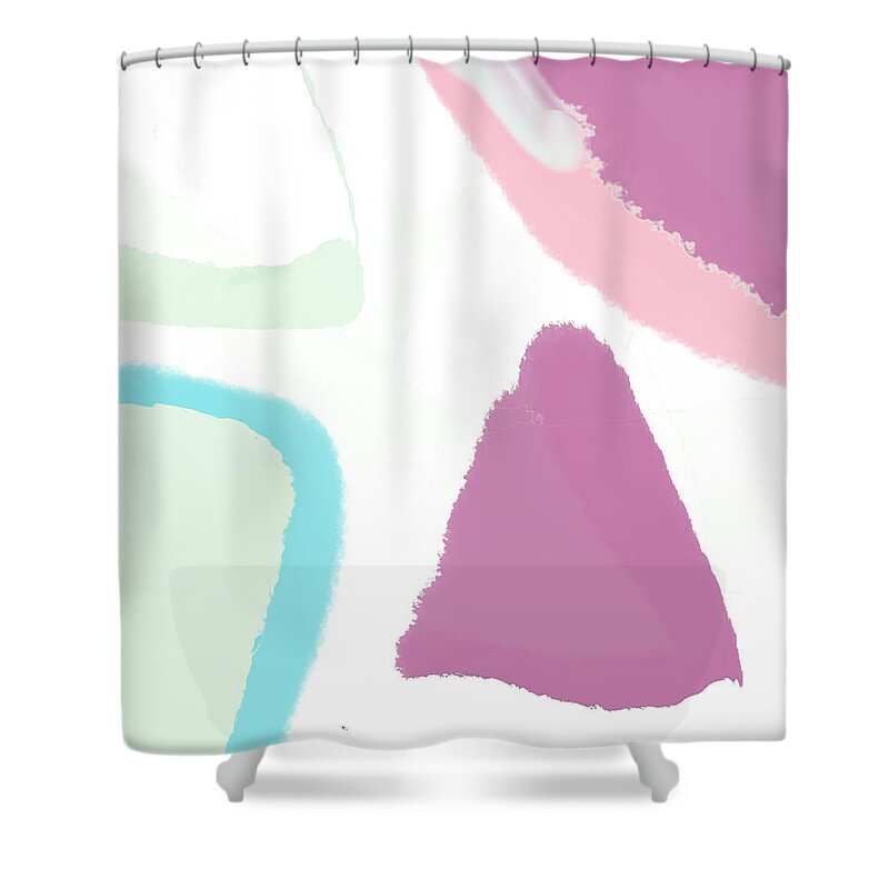 Digital Shower Curtain featuring the digital art Abstract colour by Faa shie