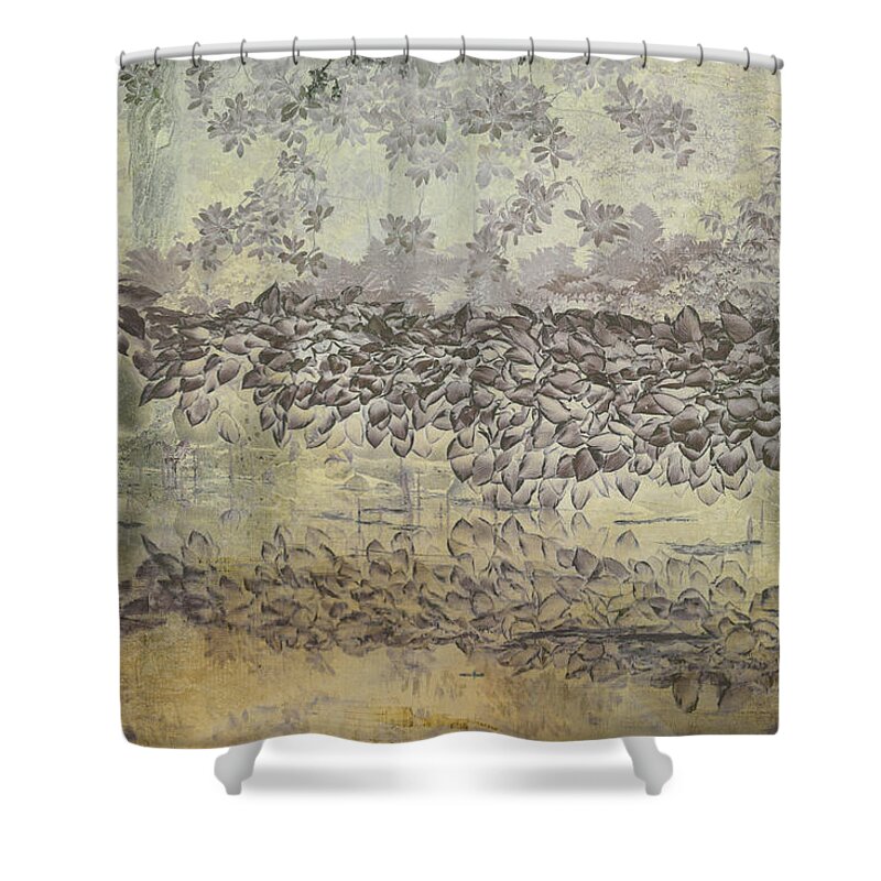 Reflection Shower Curtain featuring the digital art Soft Abstract Hue by Marilyn Wilson