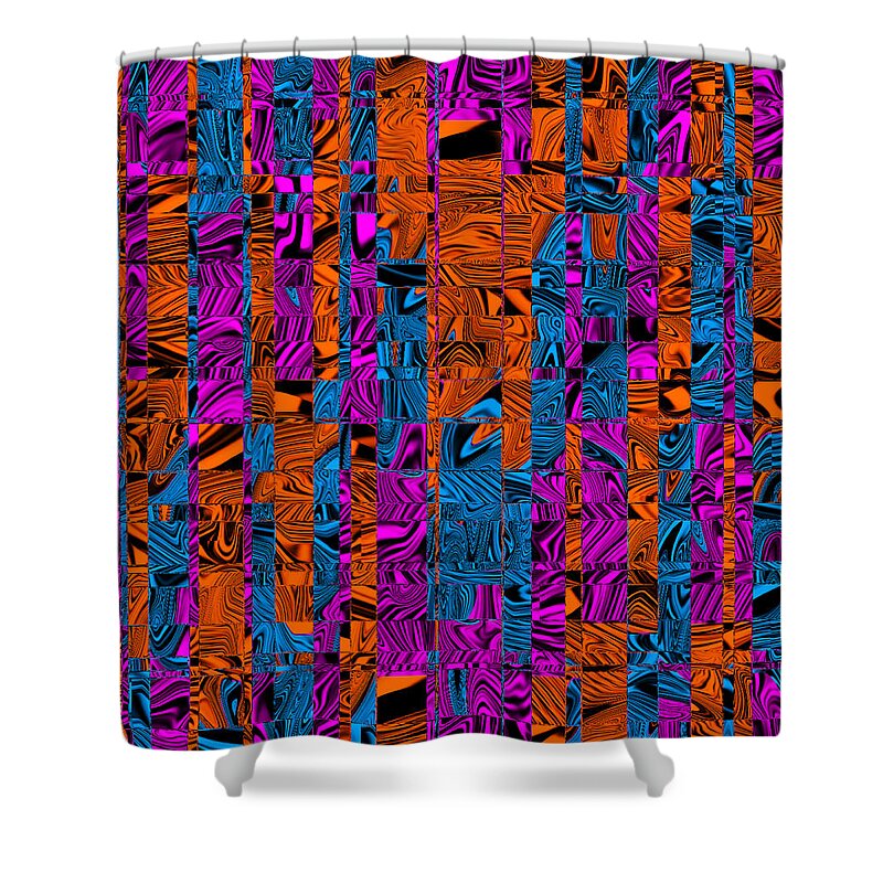 Digital Shower Curtain featuring the digital art Abstract Pattern by Ronald Mills