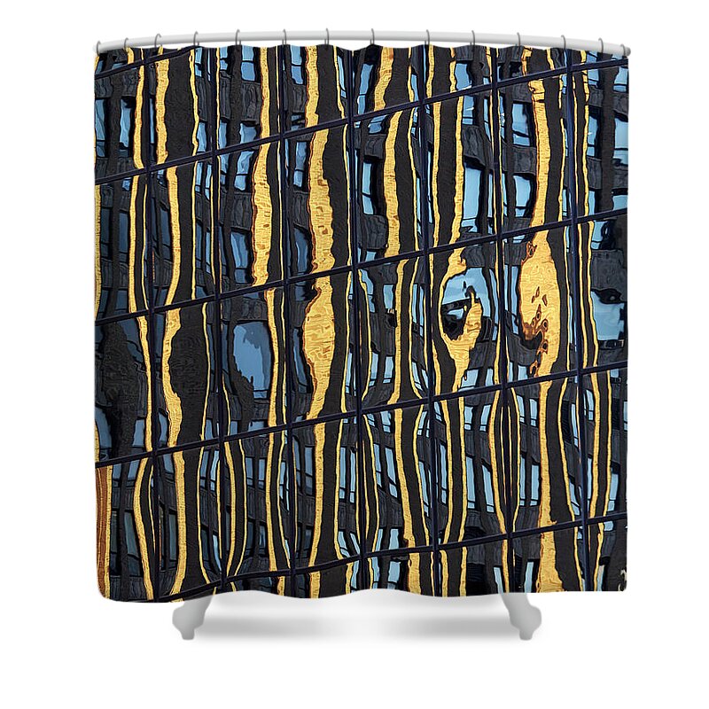 Abstract Shower Curtain featuring the photograph Abstract reflection 1 by Tony Cordoza