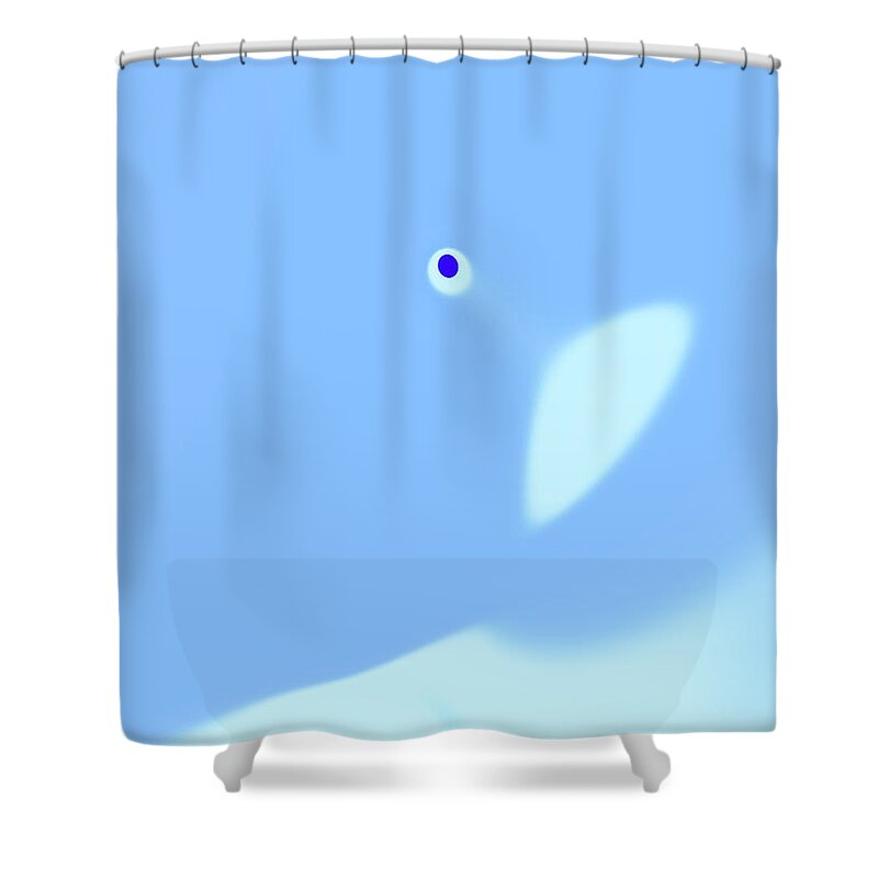Abstract Shower Curtain featuring the digital art Abstract The erect monasticism books taste. by Martin Stark