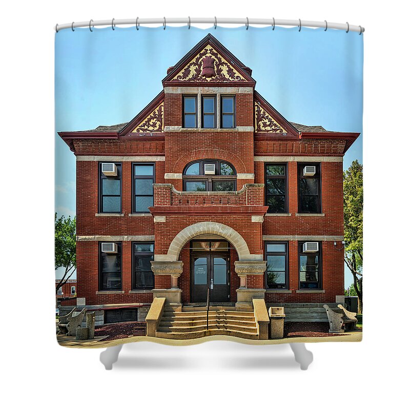 Iowa Shower Curtain featuring the photograph Adair County Courthouse - Iowa by Nikolyn McDonald