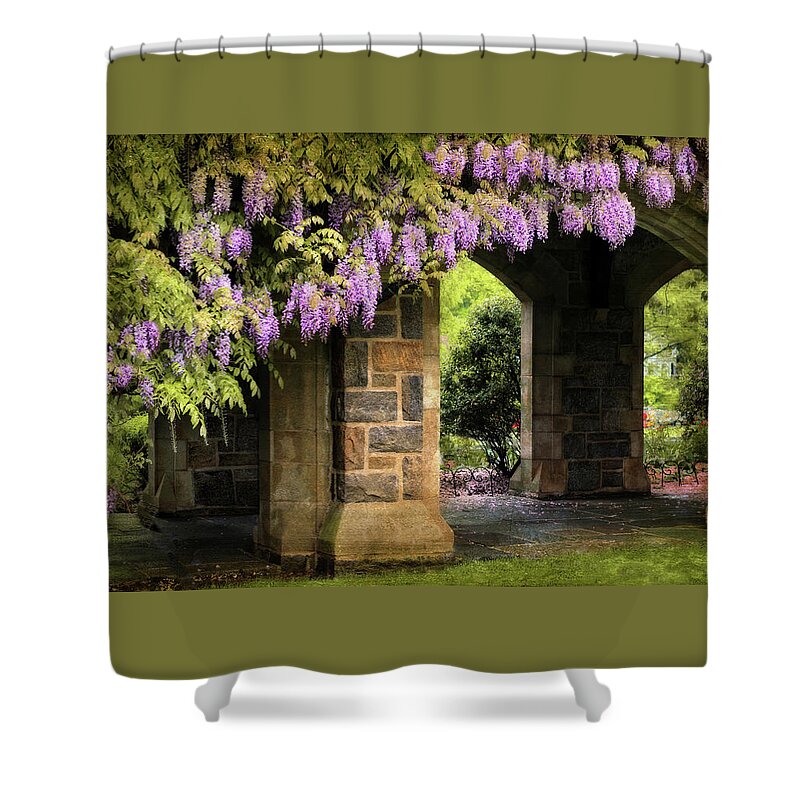 Wisteria Shower Curtain featuring the photograph Adorned by Jessica Jenney