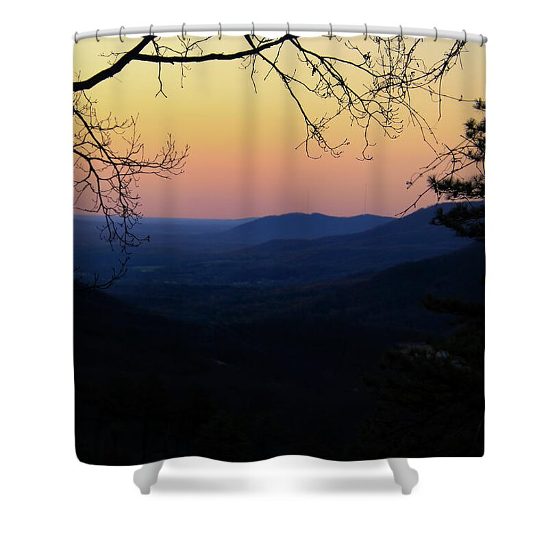 Dawn Shower Curtain featuring the photograph After Sunrise on the Blue Ridge Parkway by Deb Beausoleil