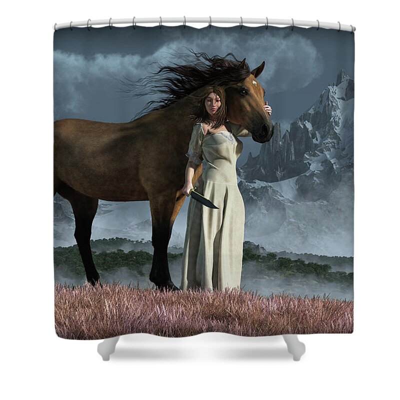 After The Storm Shower Curtain featuring the digital art After the Storm by Daniel Eskridge