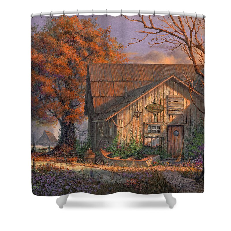 Michael Humphries Shower Curtain featuring the painting Afternoon Delight by Michael Humphries
