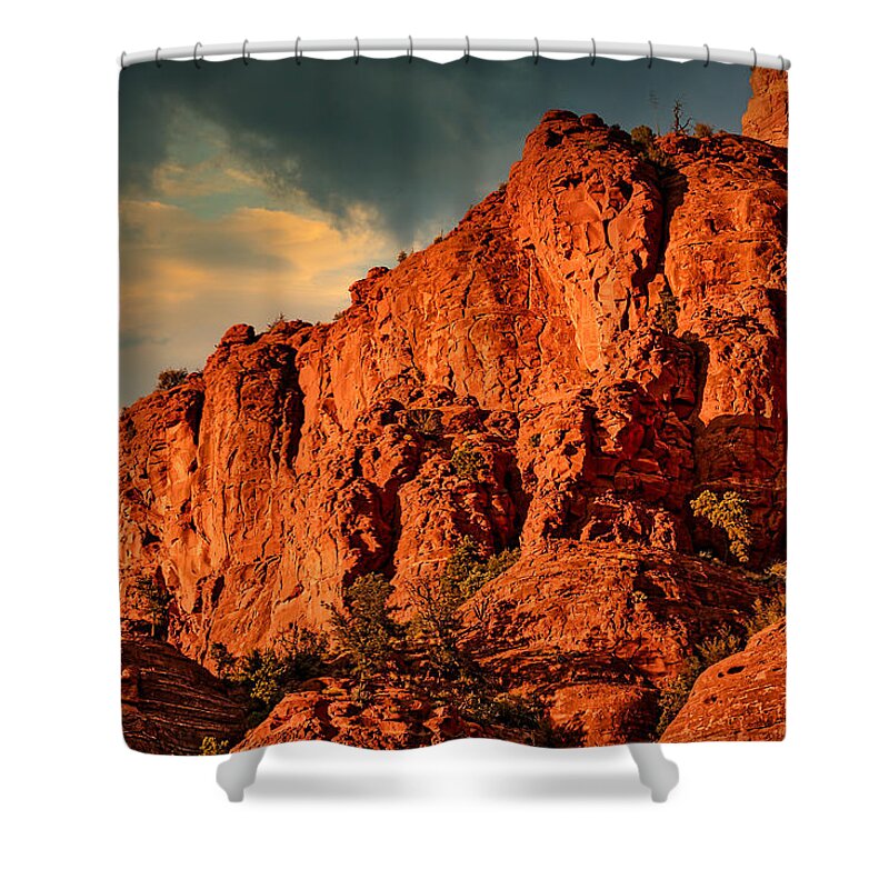 Sedona Shower Curtain featuring the photograph Afternoon Light on Red Rocks - Sedona - Arizona by Stuart Litoff