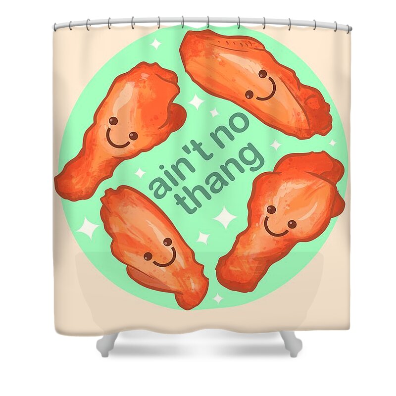 Outkast Shower Curtain featuring the drawing Aint No Thang by Ludwig Van Bacon