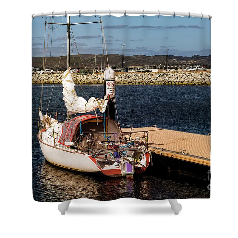 Boat Shower Curtain featuring the photograph Albany Waterfront Marina, Western Australia by Elaine Teague