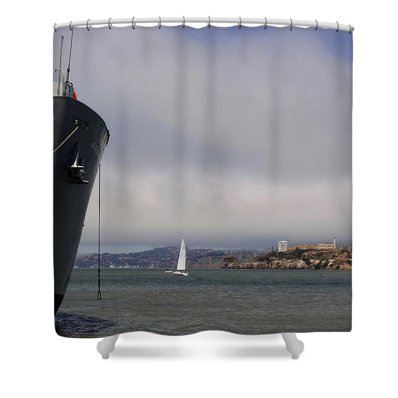  Shower Curtain featuring the photograph Alcatraz by Heather E Harman