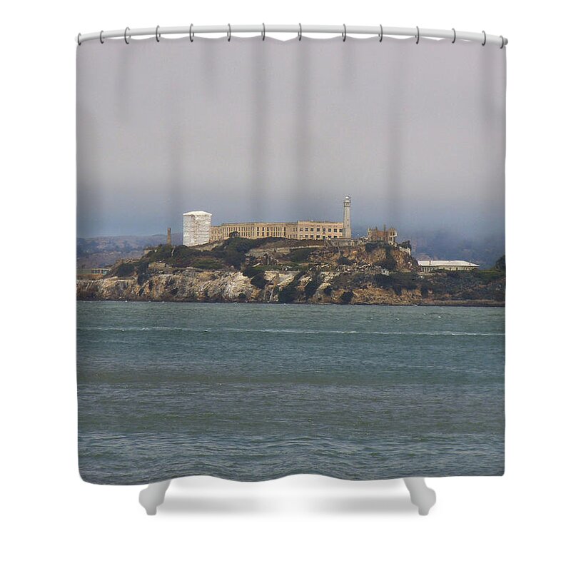  Shower Curtain featuring the photograph Alcatraz Island by Heather E Harman